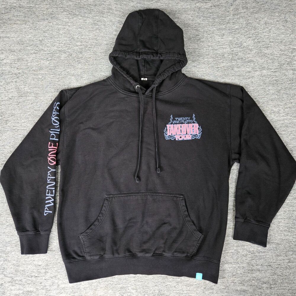 Twenty One Pilots Takeover Tour 2021 Black Hoodie - Large
